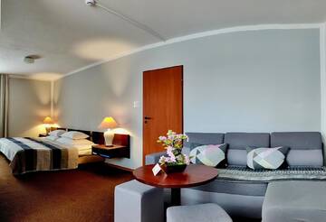 Фото номера Двухместный номер Делюкс с 1 кроватью Отель Hotel Pawłowski г. Згожелец 8